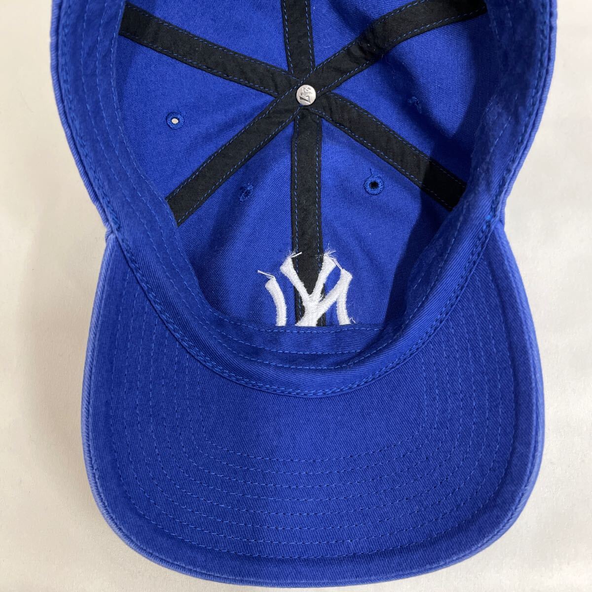 【おすすめ♪】e12 47Brand フォーティーセブンブランド　キャップ 帽子　青 アジャスタキャップ　定番 ニューヨークヤンキース お買い得！_画像9