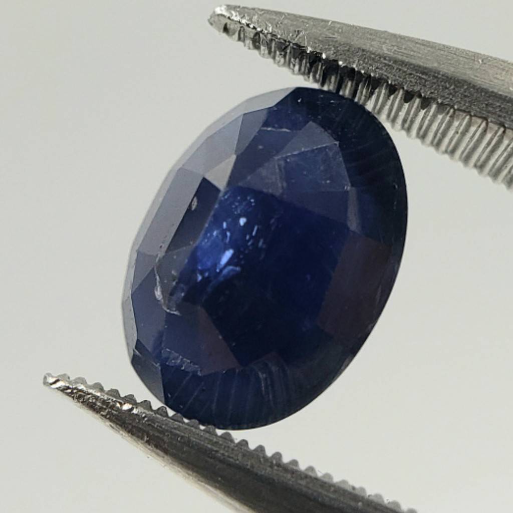 M061-510　天然コランダム ブルーサファイア ルース 裸石 1粒 CARAT：1.771ct ソーティング付き_画像3