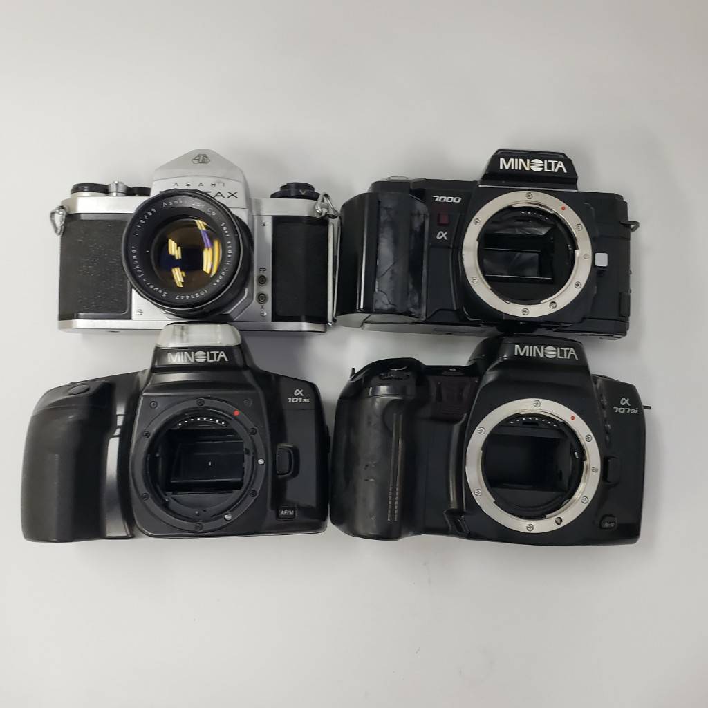 M061(10000)-582　カメラ・レンズまとめ　約10㎏　Canon　キャノン　OLYMPUS　PENTAX　ペンタックス　Nikon　ニコン　他　状態様々_画像3