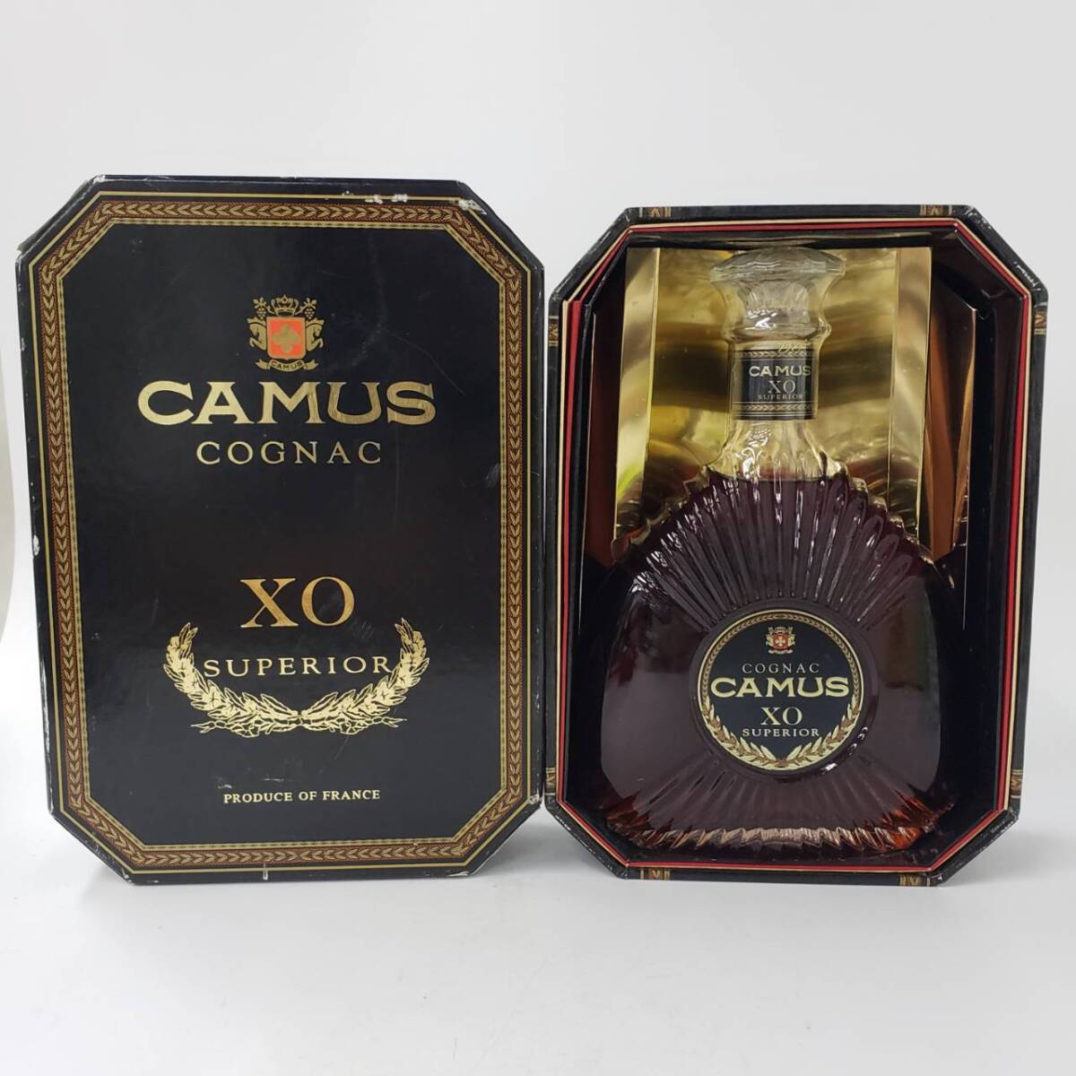 M100207(054)-536/NT3000 酒 CAMUS XO COGNAC SUPERIOR カミュ コニャック スペリオール ブランデー 40％ 700ml 箱付きの画像1