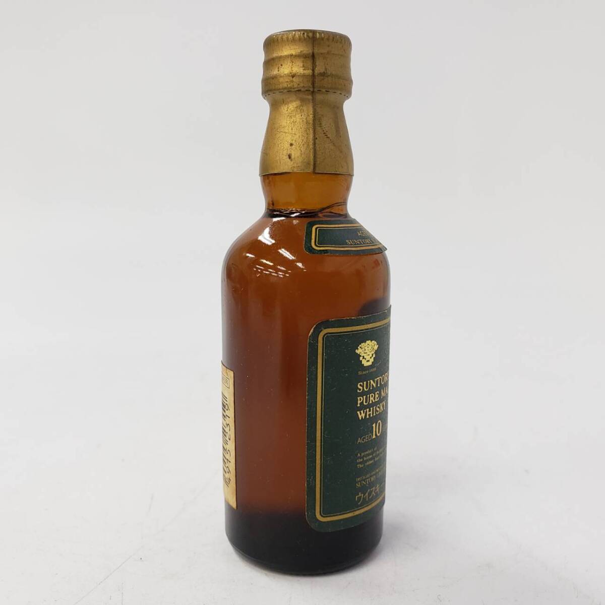 M35627(054)-602/SR7000【千葉県内のみ発送】酒　山崎 10年 SUNTORY PURE MALT WHISKY サントリー ウイスキー 40％ 50ml ミニボトル_画像4