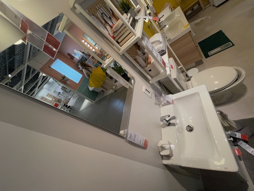激安スタート【新品未開封】イケア IKEA 鏡付き洗面台 幅60cm ディナン/ラッレヴィーケン ホワイト おしゃれ モダン 北欧の画像7