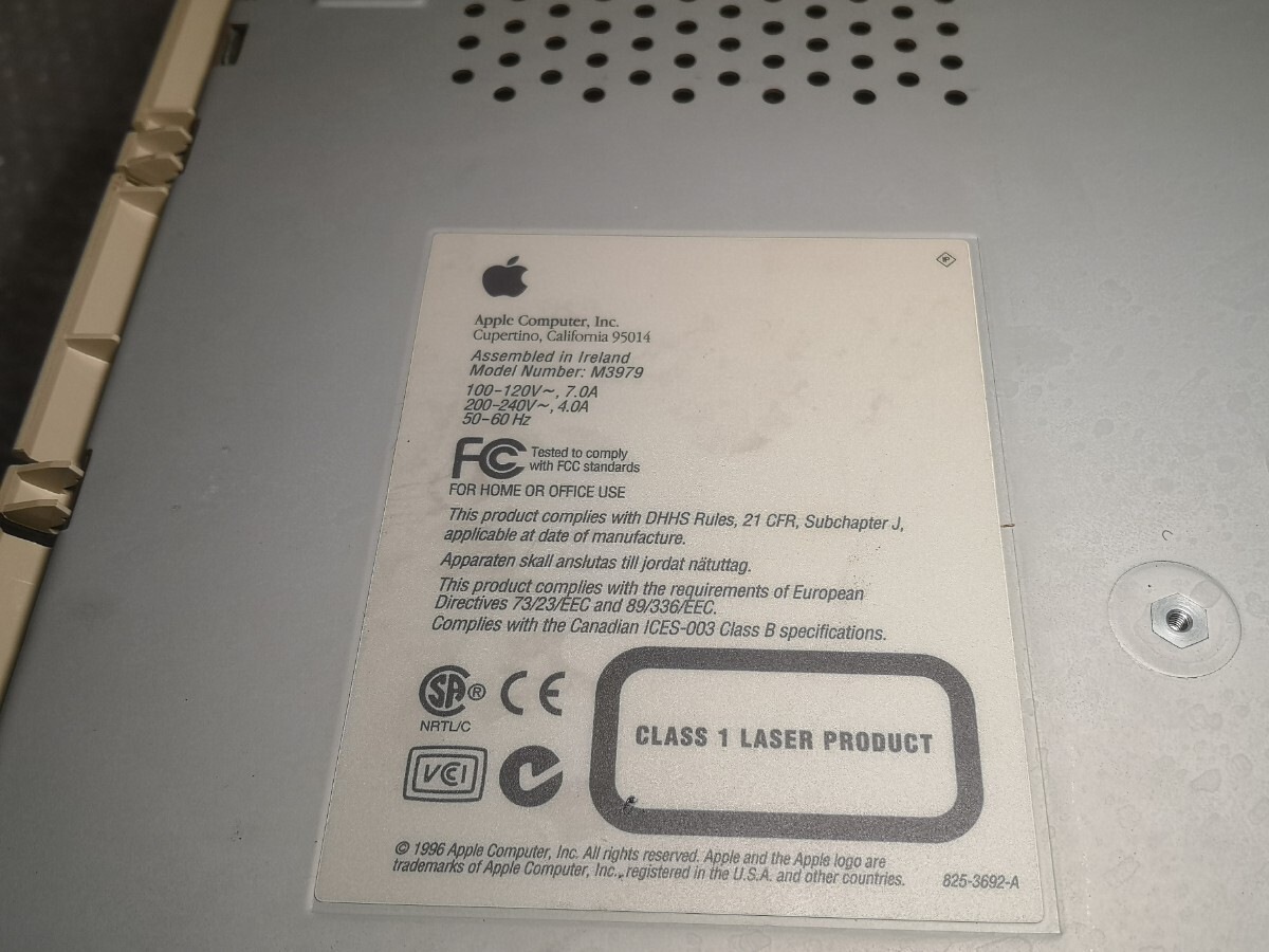Apple Power Macintosh M3979 旧型PC ジャンク_画像9
