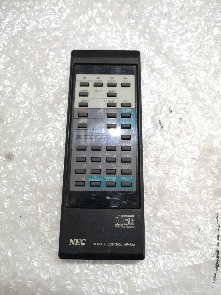 NEC AR-620 CDプレーヤー用リモコン ジャンク クリックの画像1