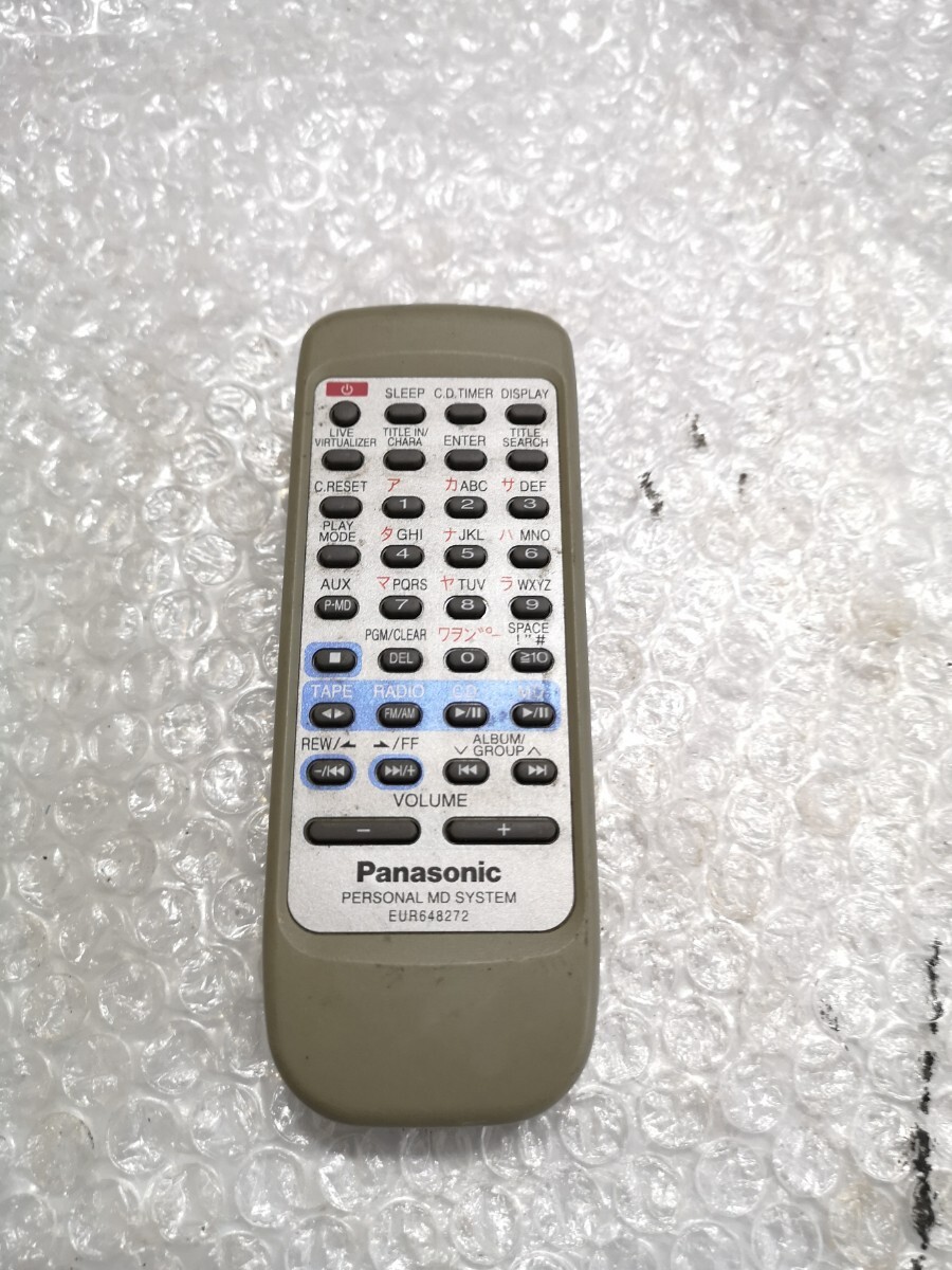 Panasonic EUR648272 オーディオリモコン ジャンク クリックの画像1