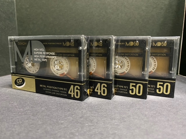 DENON MD46/50 TYPE-IV(Metal) unused * unopened goods each 2 ps total 4 pcs set 