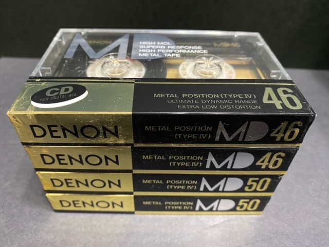 DENON MD46/50 TYPE-IV(Metal) unused * unopened goods each 2 ps total 4 pcs set 