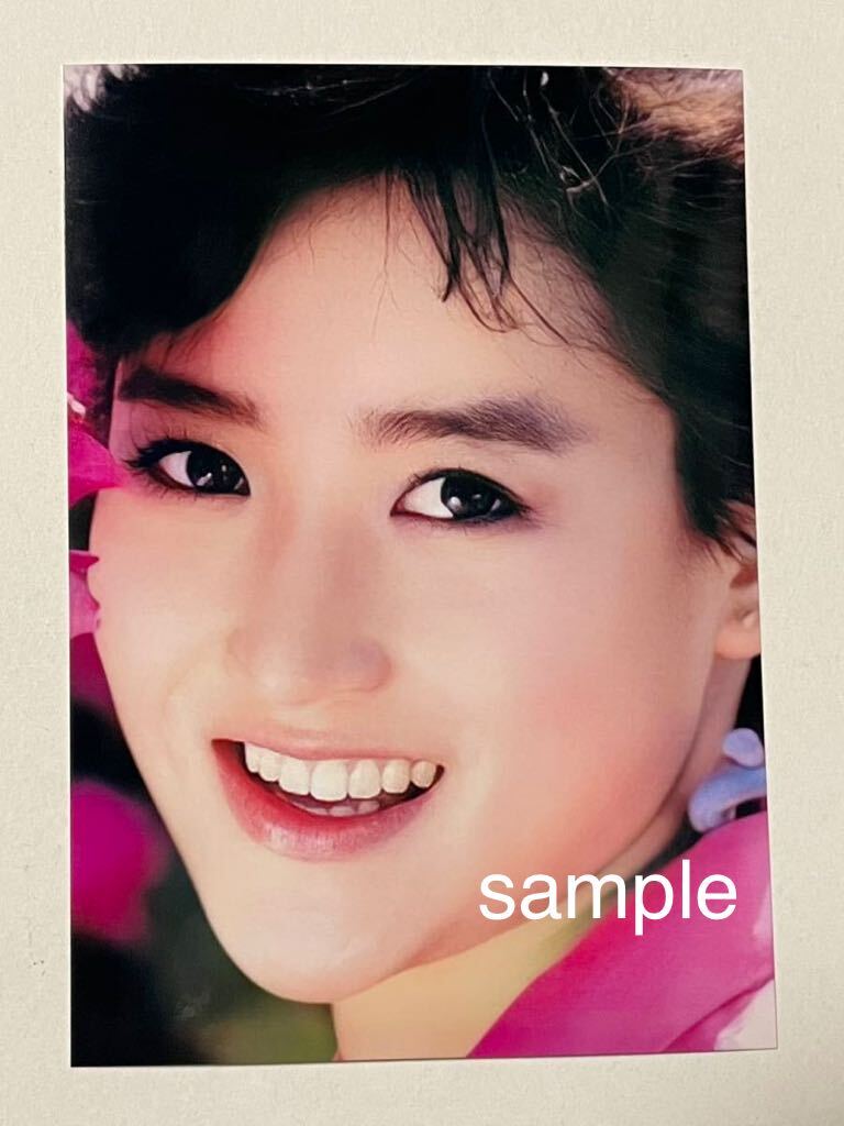  Okada Yukiko L stamp photograph idol 1166