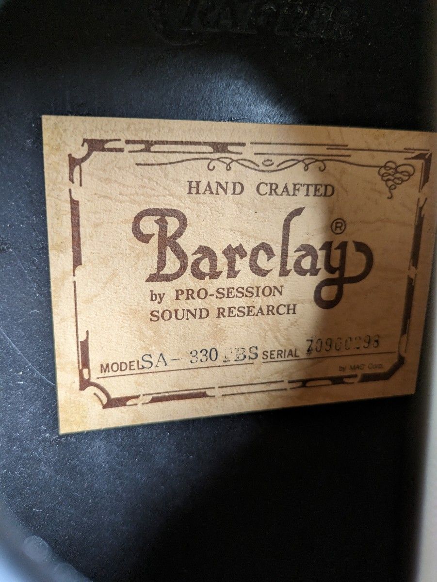 Barclay SA-330 バークレー エレアコギター|Yahoo!フリマ(旧 Barclay SA-330 バークレー エレアコギター|Yahoo!フリマ(旧