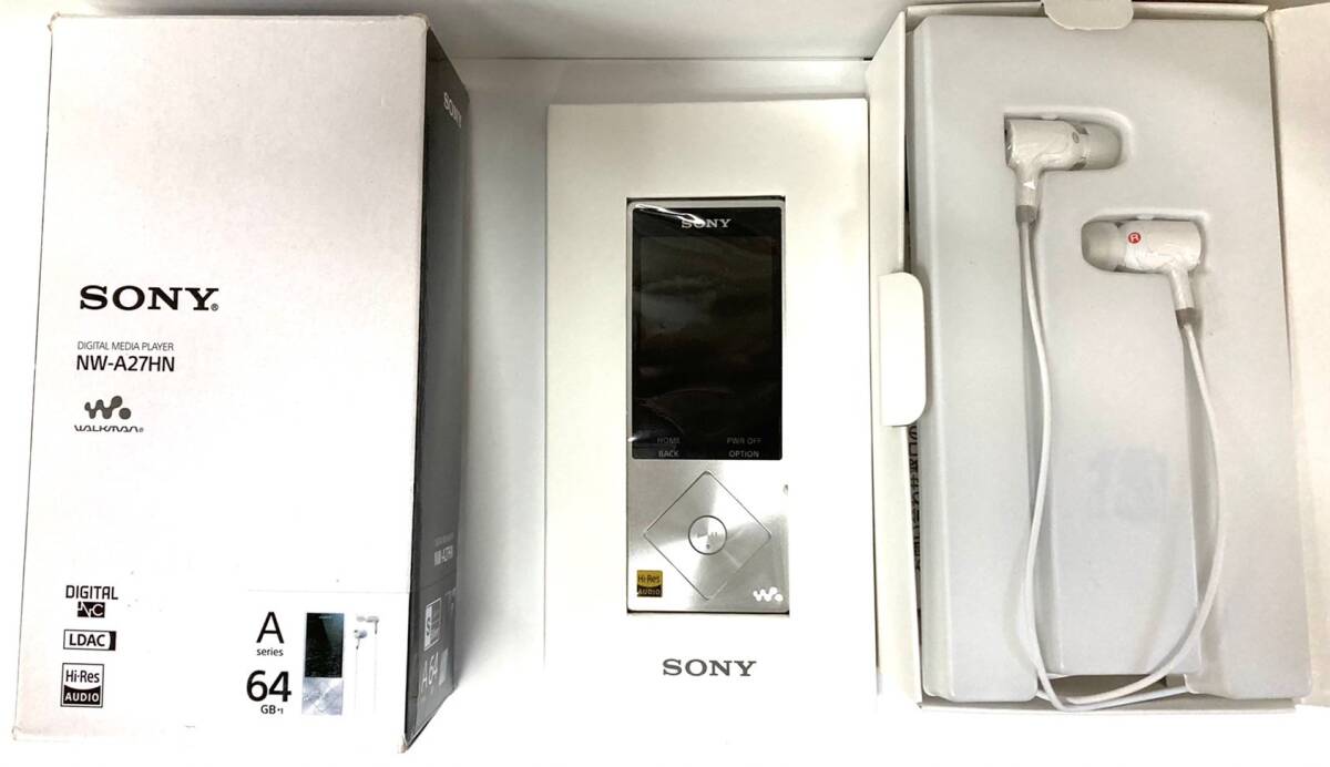 SONY ウォークマン A20シリーズ 64GB ハイレゾ音源対応 ノイズキャンセリング機能搭載イヤホン付属 2015年モデル シルバー NW-A27HN SM_画像1