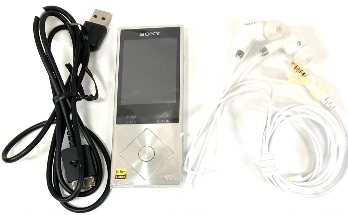 SONY ウォークマン A20シリーズ 64GB ハイレゾ音源対応 ノイズキャンセリング機能搭載イヤホン付属 2015年モデル シルバー NW-A27HN SM_画像4