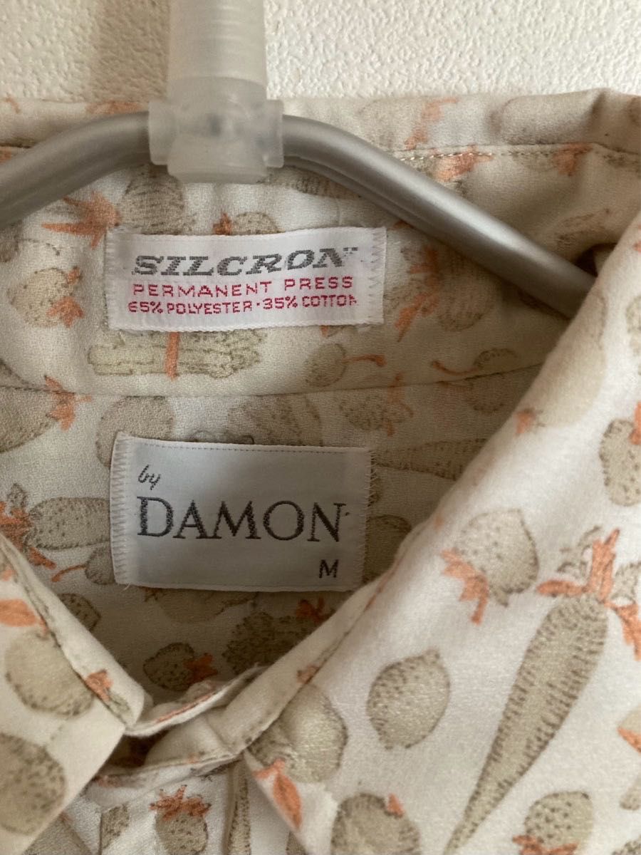 古着 DAMON 柄シャツ メキシカンシャツ ヴィンテージ