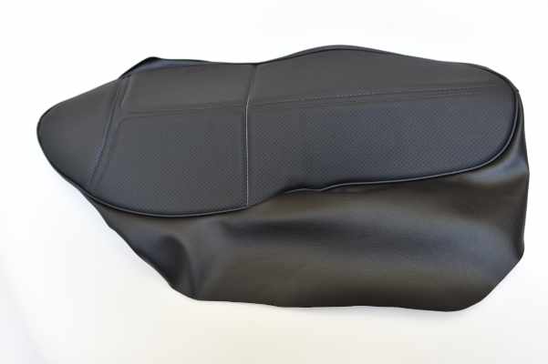 シート表皮 Z1000R S1 シート 立体縫製 表皮 生地 カバー 黒 seat leather cover dimple black 3D_画像1