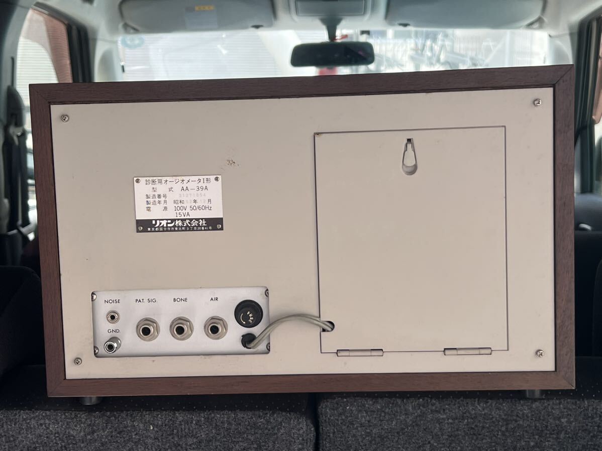 li on o- geo meter Ⅰ type AA-39 operation not yet verification junk treatment . power inspection equipment diagnosis for!li on corporation RION AUDIOMATER Showa Retro 
