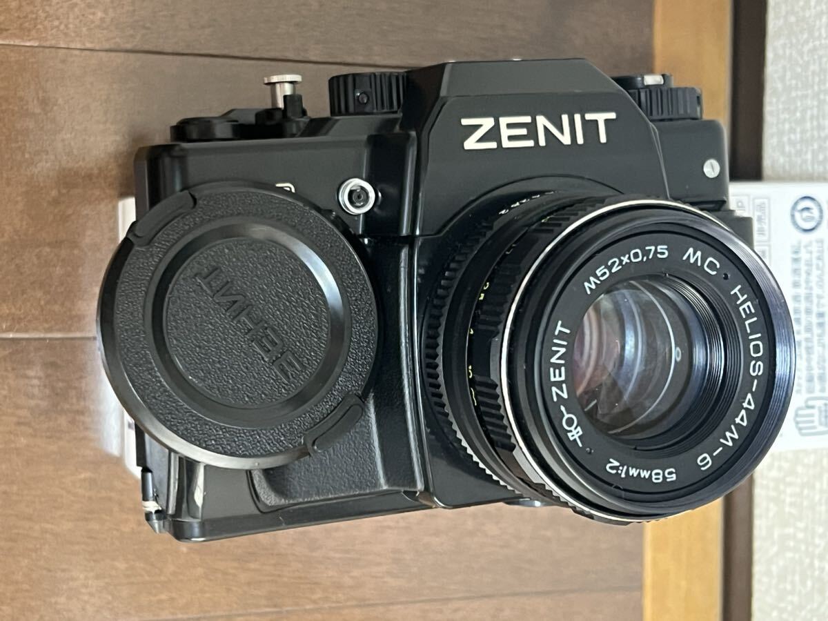 ZENIT 122 一眼レフ フィルムカメラ レンズ M52×0,75 MC HELIOS-44M-6 58mm 1:2 中古品！の画像7