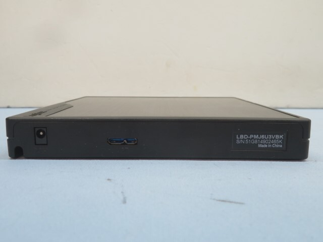 ●●Logitec LBD-PMJ6U3VBK ブルーレイドライブ ブラック ロジテック PC外付け Blu-ray DVD-R/RW アダプター無し USED 94375●●！！の画像7