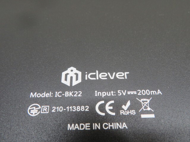 **iclever IC-BK22 wireless key board black I k lever PC peripherals Japanese arrangement USB charge cable / origin box attaching operation goods 94996**!!