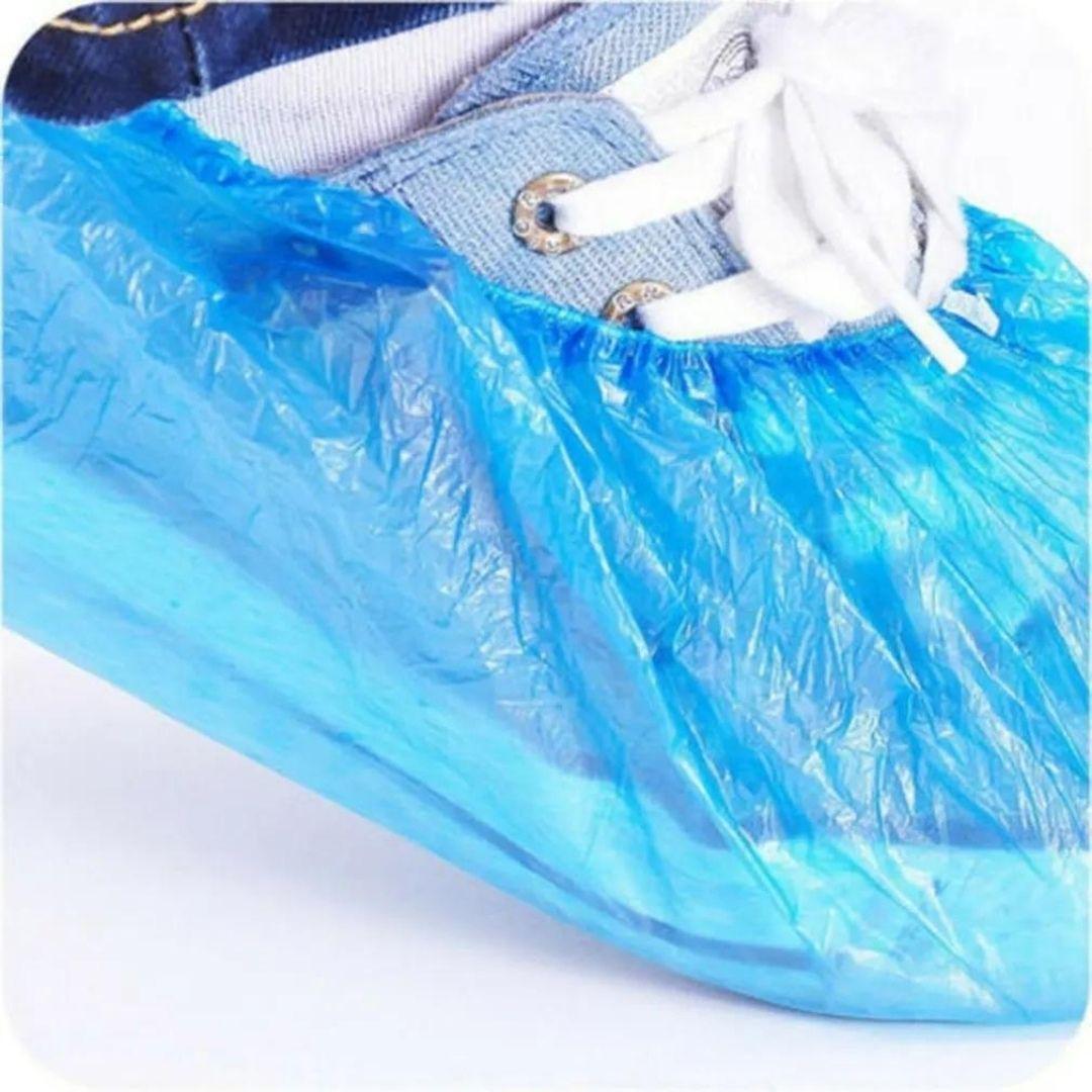 【５０枚】使い捨て 靴カバー　男女兼用　汚れ防止　フットカバー　滑り止め　青色　感染防止　掃除　引っ越し_画像5