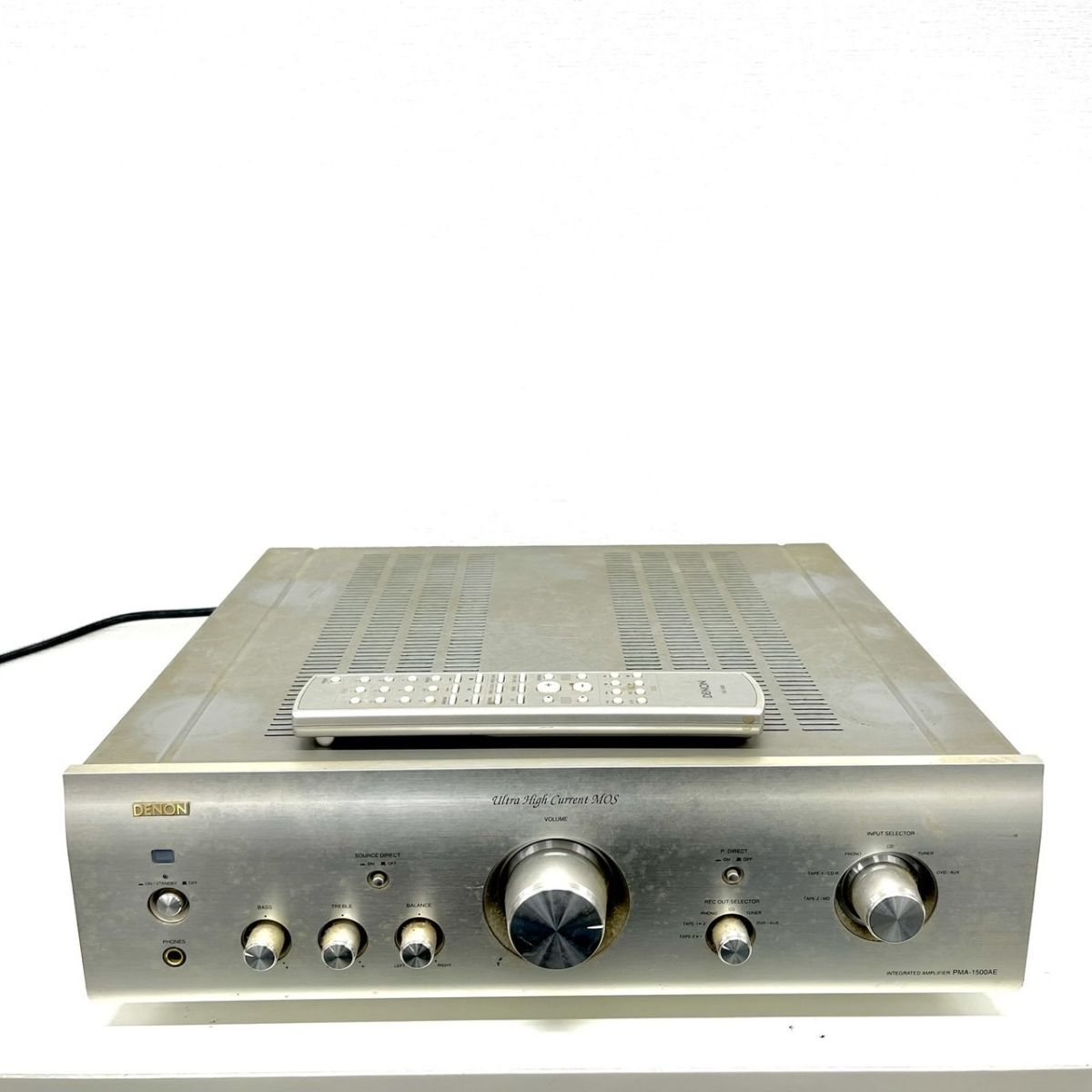 G806-G17-11 デノン DENON プリメインアンプ PMA-1500AE 通電確認済 動作未確認 音響機材_画像1