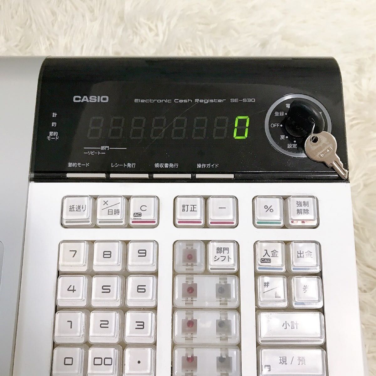 美品 CASIO 電子レジスター SE-S30 ホワイト 人気機種 店舗 美品 CASIO 電子レジスター SE-S30 ホワイト 人気機種 店舗