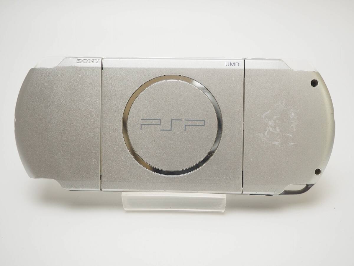 正常動作確認 SONY PSP-3000 本体 ミスティックシルバー FW6.39 バッテリ付 ダンボール戦機ゲームソフト付き プレイステーションポータブル_画像5