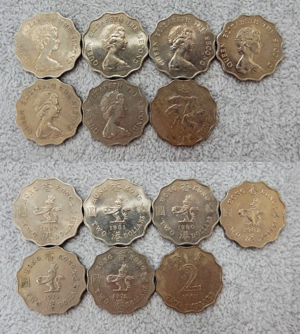 【USED品1円～】 香港ドル硬貨 計52ドル30セント_画像4