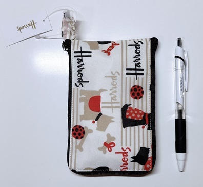 Harrods ハロッズ 42cm バスケット Harrods/ハロッズ/犬柄/折りたたみエコバッグ/(かばん、バッグ