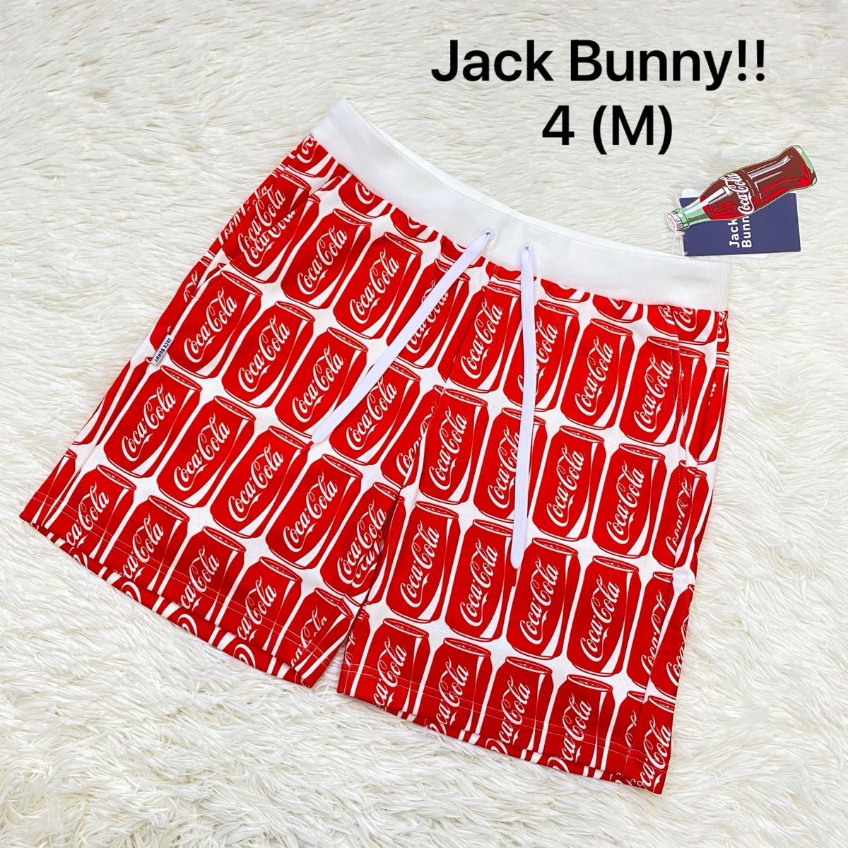 【新品】Jack Bunny!!　コカコーラ　ハーフパンツ　4　メンズ　ゴルフ
