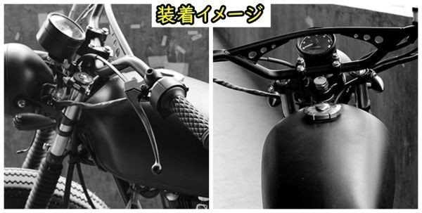 新品即決 送料無料 バイク 1インチ(25.4mm) ハンドルバー 黒 ファットボーイ ソフテイル ブレイクアウト ダイナ ローライダー ハーレー_画像7