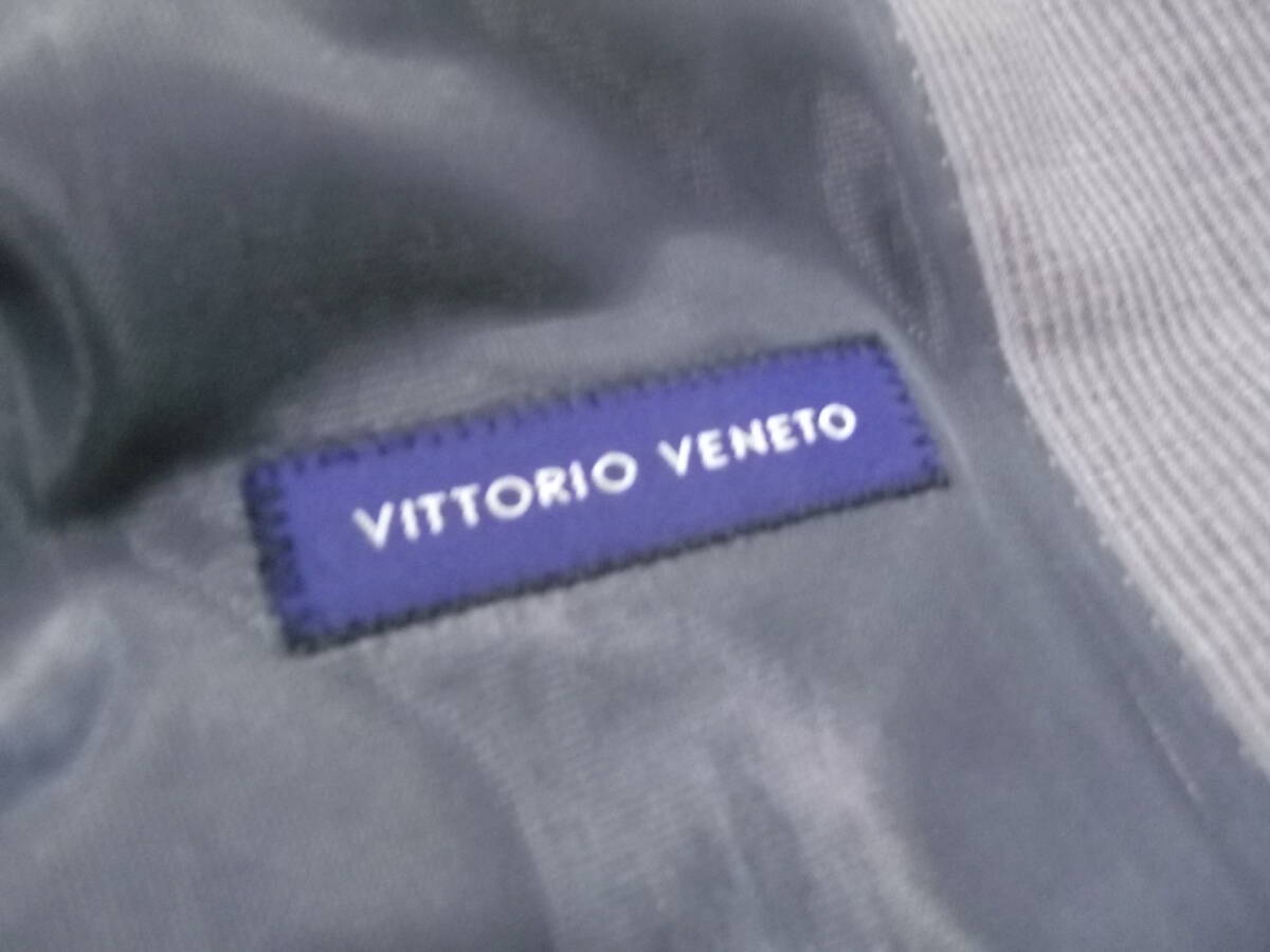 まとめて即決！美品　165㎝用　グレーストライプ　VITTORIO　VENETO　シングルスーツ上下セットアップP72_画像2