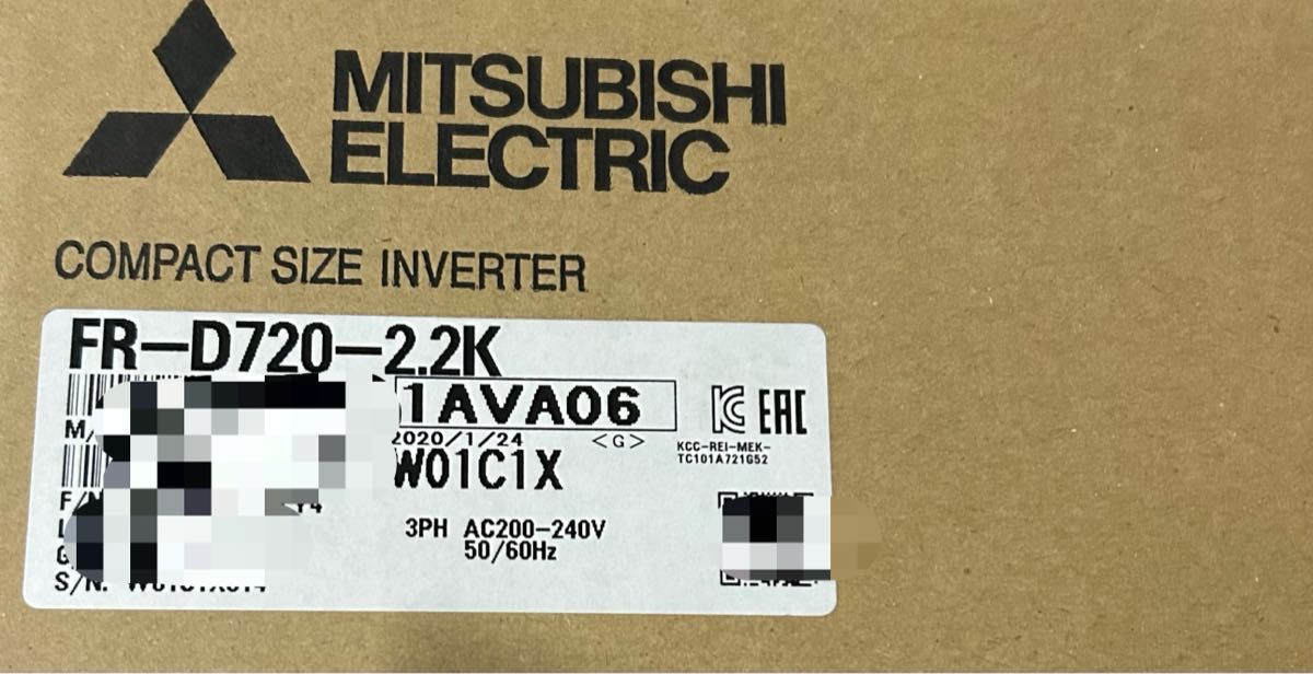 FR-D720-2.2K 三菱電機 インバーター 新品未開封 