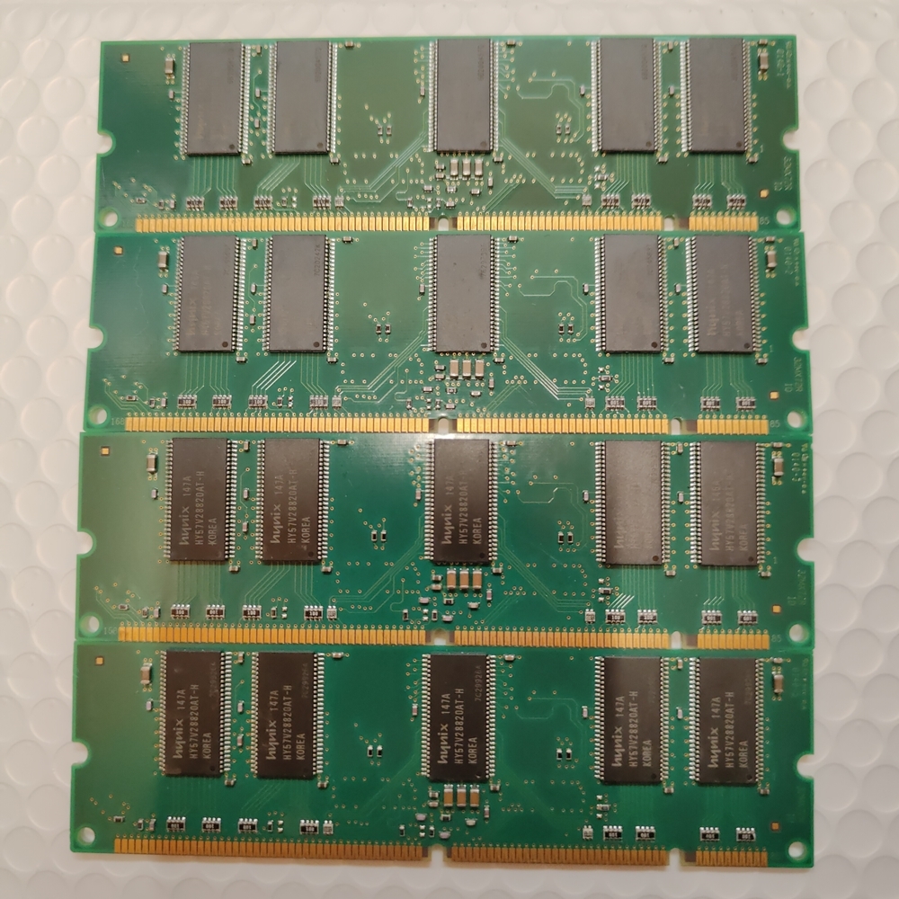 [ бесплатная доставка ] SDRAM PC133 512MB (128MB x 4 листов ) настольный [ рабочее состояние подтверждено ] контрольный номер MM022
