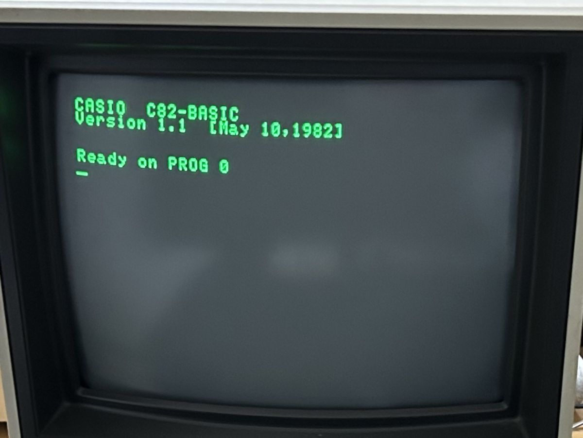 通電! キーボード操作確認済! CASIO パーソナルコンピューター FP-1100 カシオ FP-1001 ビンテージ パソコン レトロ PC コンピューターの画像2