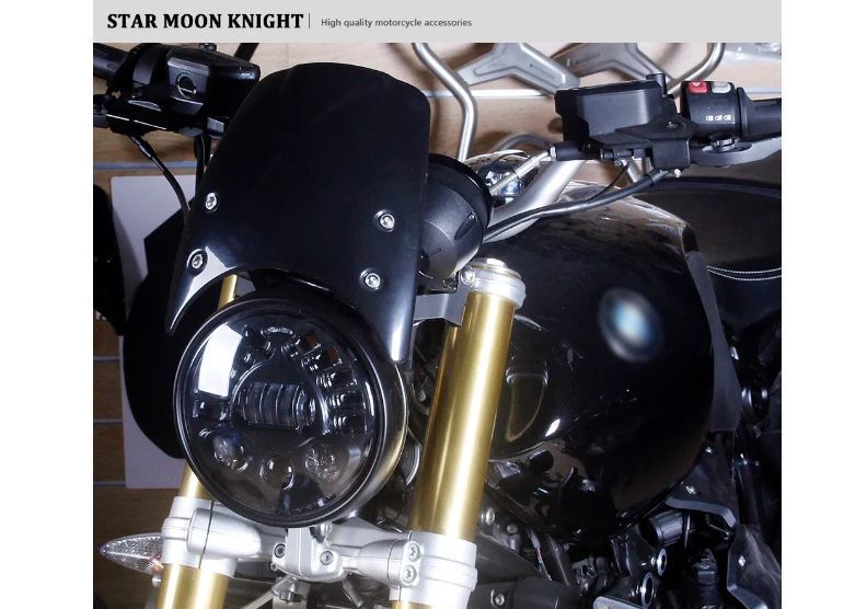 Bmw RnineT 2014-2020 フロントガラス ウインドブレーカー デフレクター シールド アクリル_画像1