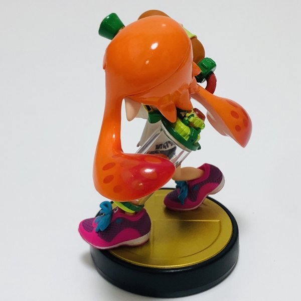 M6142 ●中古 美品 即決●amiibo インクリング (ガール オレンジ アミーボ スプラトゥーン) ●Super Smash Bros Series / Inkling Girl_画像4