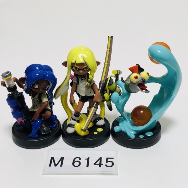 M6145 ●中古 即決●amiibo トリプルセット インクリング イエロー・オクトリング ブルー・コジャケ●アミーボ スプラトゥーン3_画像1