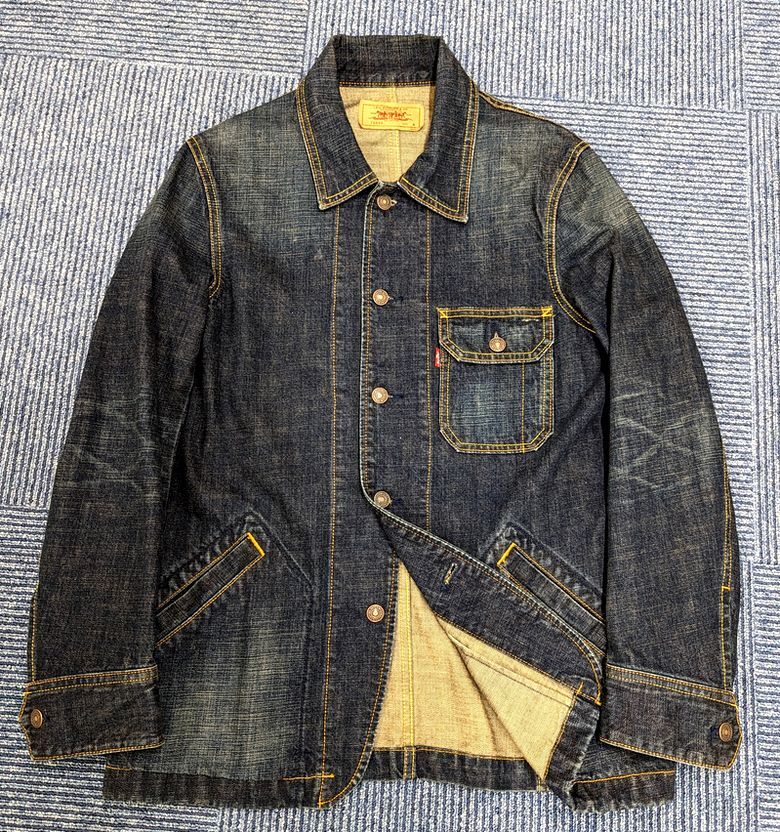 美品 Levis DENIM COVER ALLS リーバイス 70699 デニムカバーオール Mサイズ ワークジャケット_画像1