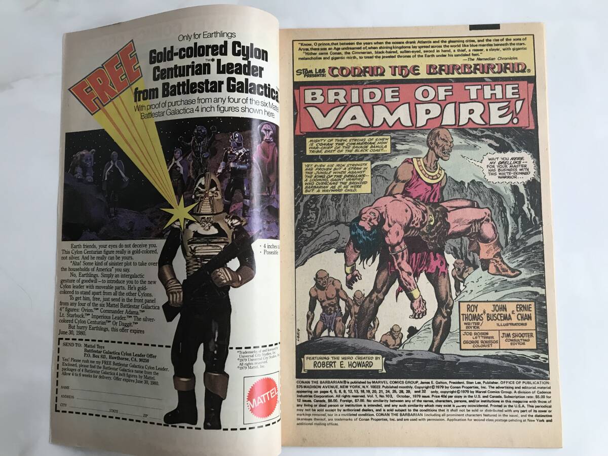 Conan the Barbarian 【コナン】 (マーベル コミックス) Marvel Comics 1979年 英語版 #103の画像4