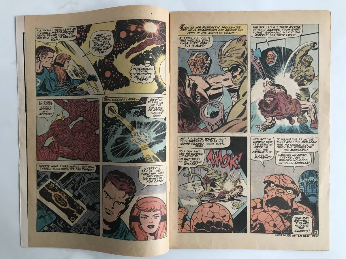 Fantastic Four вентилятор ta палочка * four (ma- bell комиксы ) Marvel Comics 1969 год английская версия #93