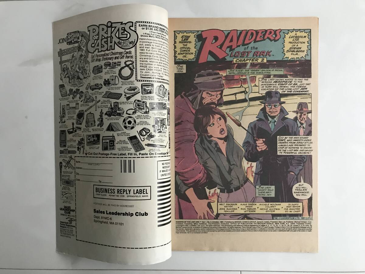 Raiders of the Lost Ark レイダース/スピルバーグ/ルーカス (マーベル コミックス) Marvel Comics 1981年 英語版 #2の画像4