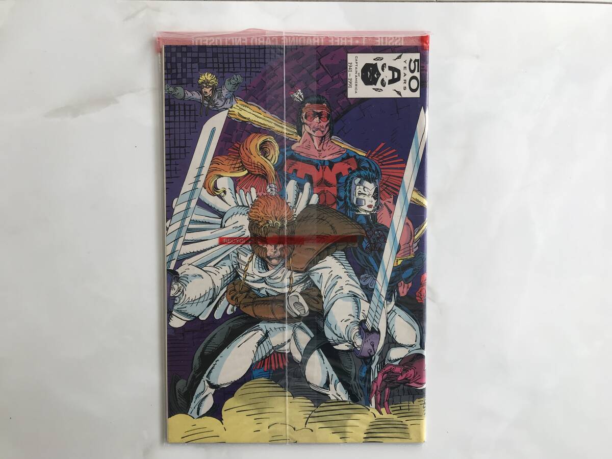 X-Force X- сила (X-MEN) X men with trading card (ma- bell комиксы ) Marvel Comics 1991 год английская версия #1