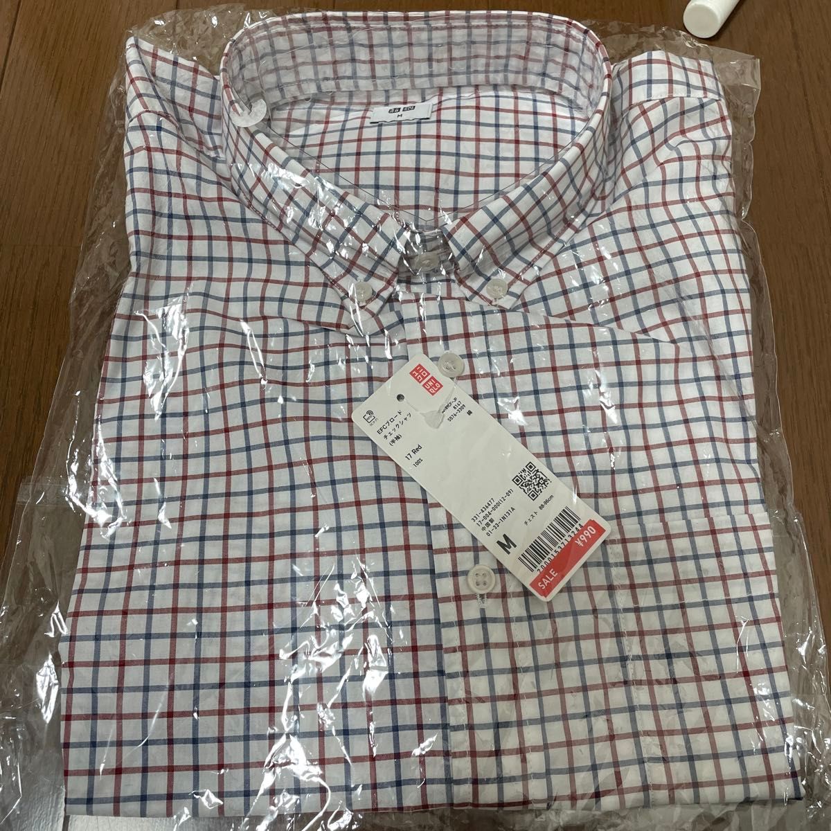 UNIQLO チェックシャツ　半袖