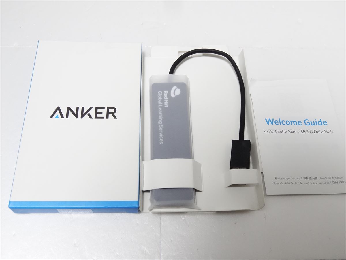 未使用 Anker A7516 USBポート 4-Port Uitra Slim USB3.0 Data Hub　送料140円　333_画像1