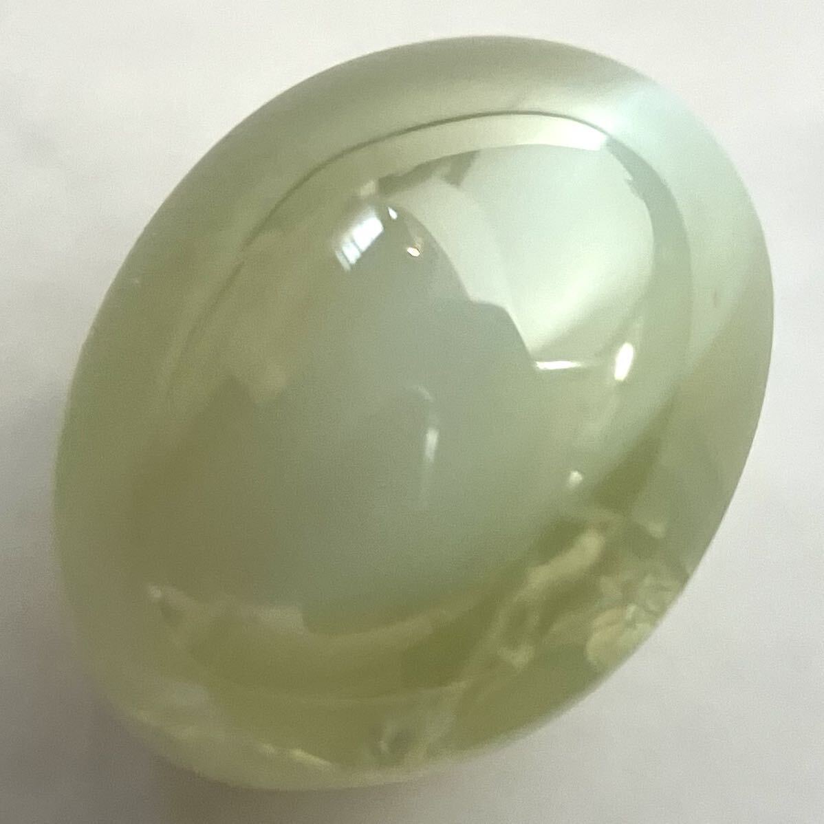 [ natural kliso beryl cat's-eye 2.883ct]M approximately 7.7×6.1mmso-ting attaching loose unset jewel gem jewelry jewerly chrysoberyl catseyeteDG0