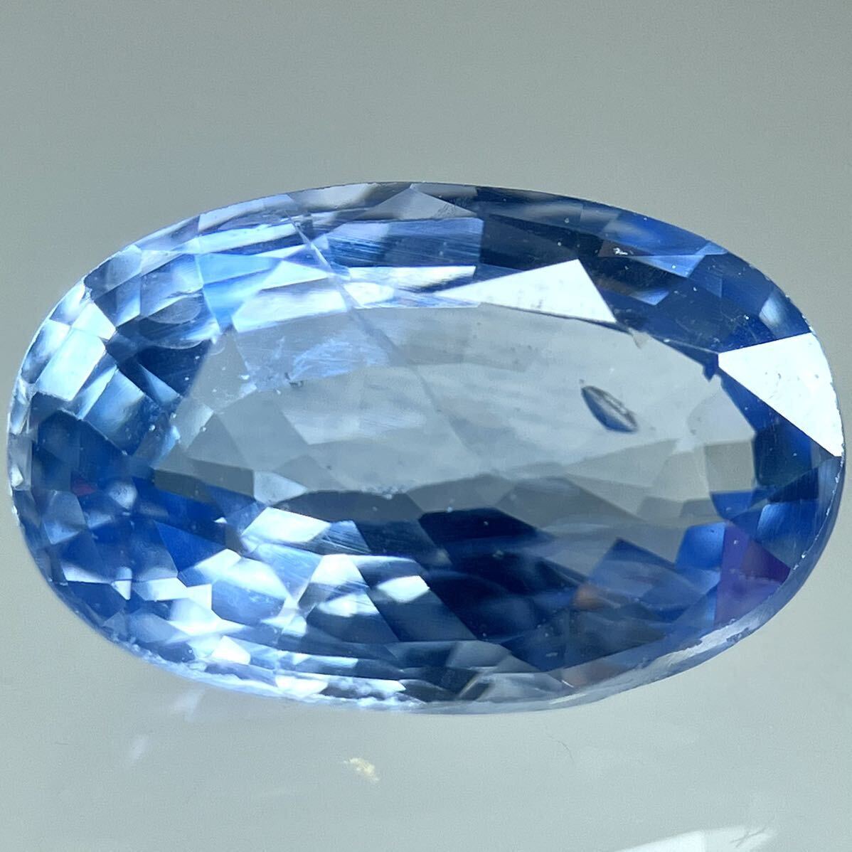 1.5ctUP!!［天然サファイア1.501ct］M 約8.1×5.3mmソーティング付 ルース 裸石 宝石 ジュエリー corundum コランダム sapphire 蒼玉 テEA5_画像1