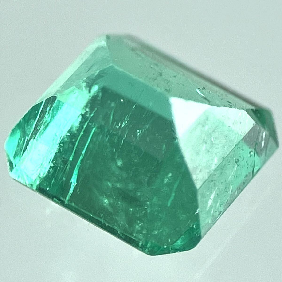 ［天然エメラルド0.315ct］M 約4.1×4.0mmソーティング付 ルース 裸石 宝石 ジュエリー ベリル beryl emerald EA0_画像2