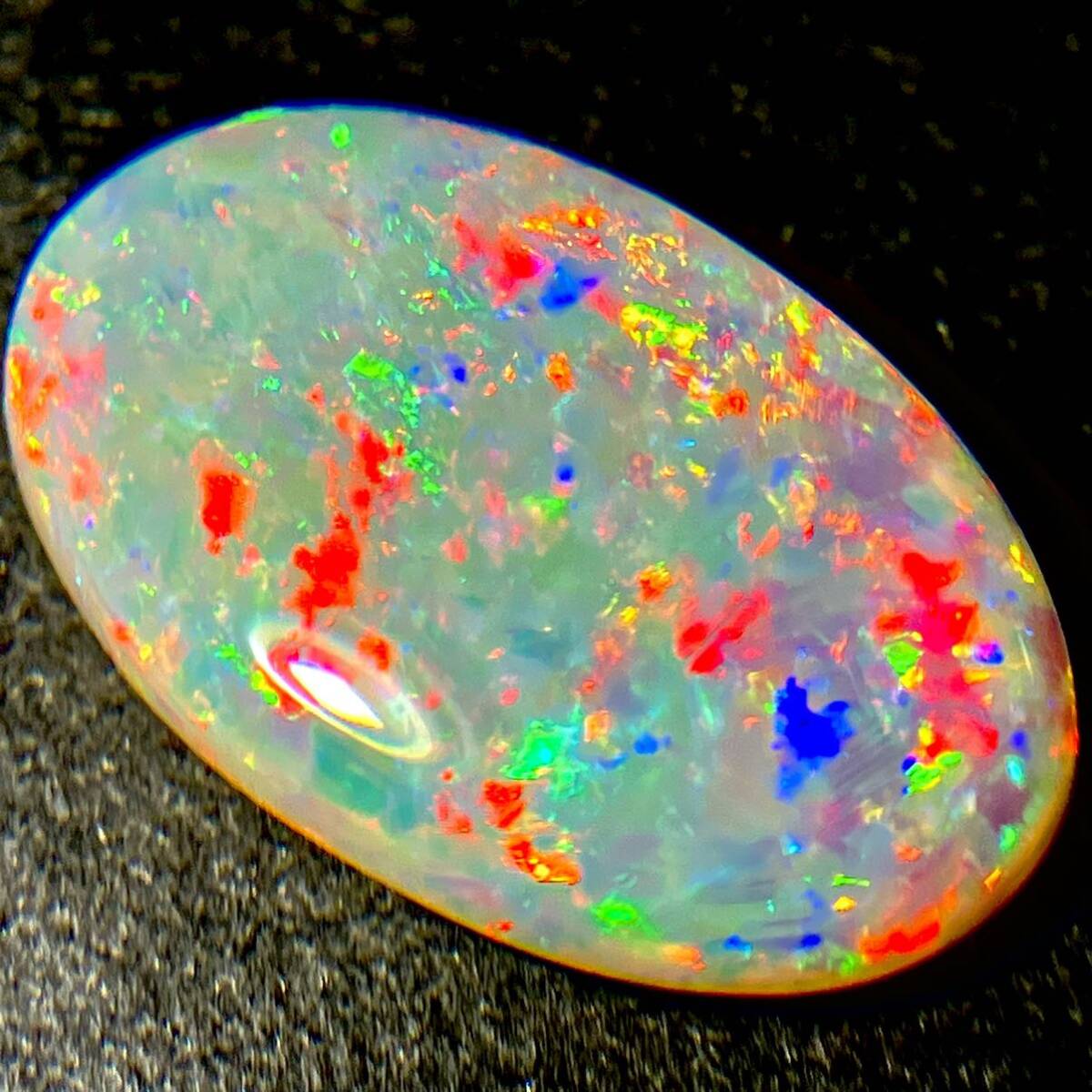 遊色効果抜群!!［天然オパール2.693ct］M 14.5×9.1mm ルース 裸石 opal 宝石 ジュエリー jewerly テDG0_画像3