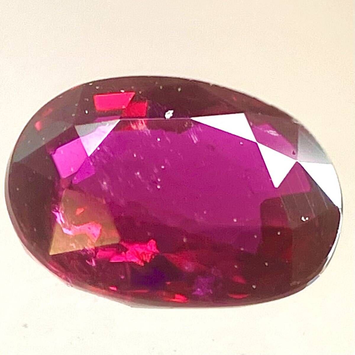 ★天然ルビー 0.437ct★m 約5.0×3.8mm ソーティング付 ルース 裸石 宝石 ジュエリー ruby corundum コランダム _画像1