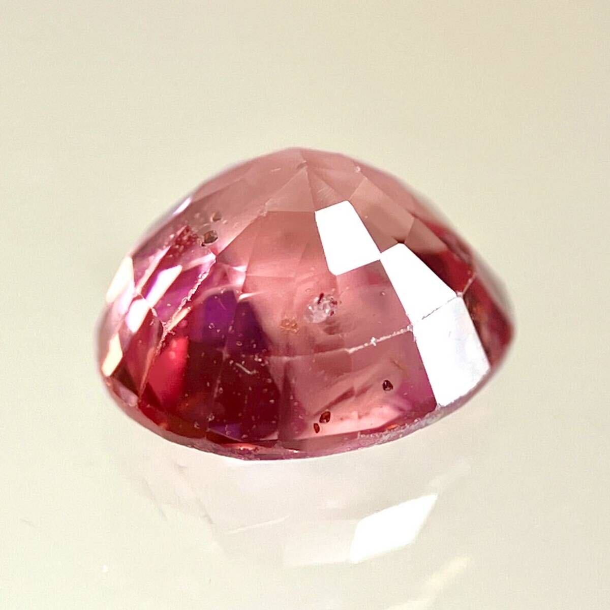 ★天然ルビー 0.438ct★m 約4.6×4.0mm ソーティング付 ルース 裸石 宝石 ジュエリー ruby corundum コランダム _画像2