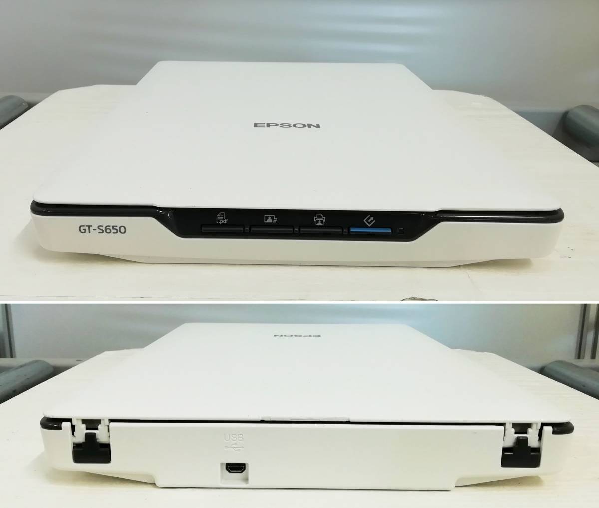 ■複数品【PDF化OK】中古 EPSON エプソン フラットベッド スキャナ GT-S650 (A4/4800dpi) 卓上型 カラーイメージスキャナー【H24011210】_画像2